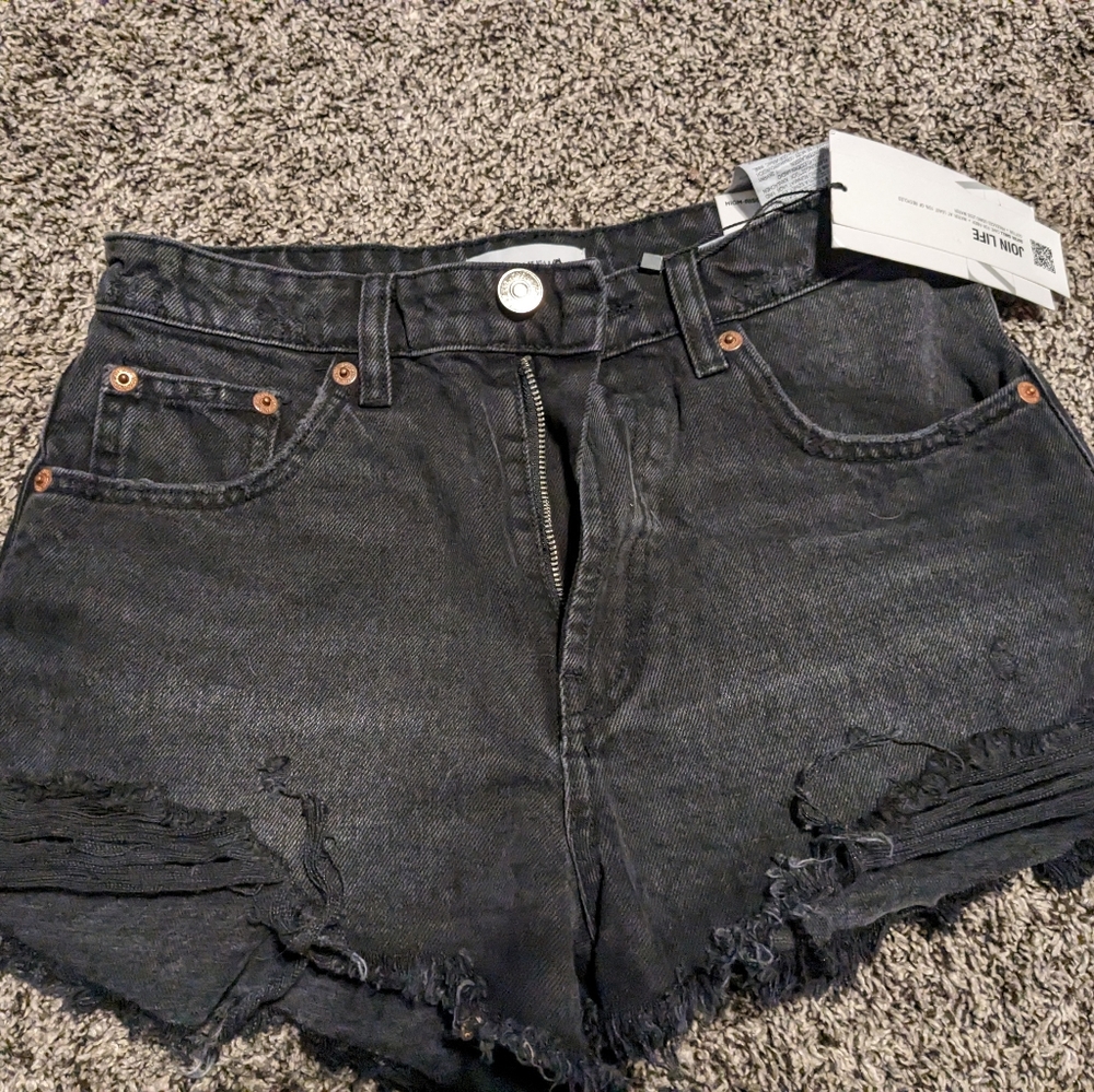 Zara high waist shorts